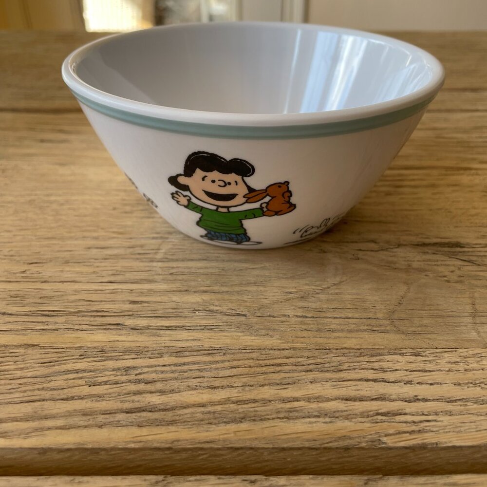 Williams Sonoma 3 Piece Kids Peanuts Easter Melamine Dinnerware Set Snoopy NEW - Picture 9 of 14
